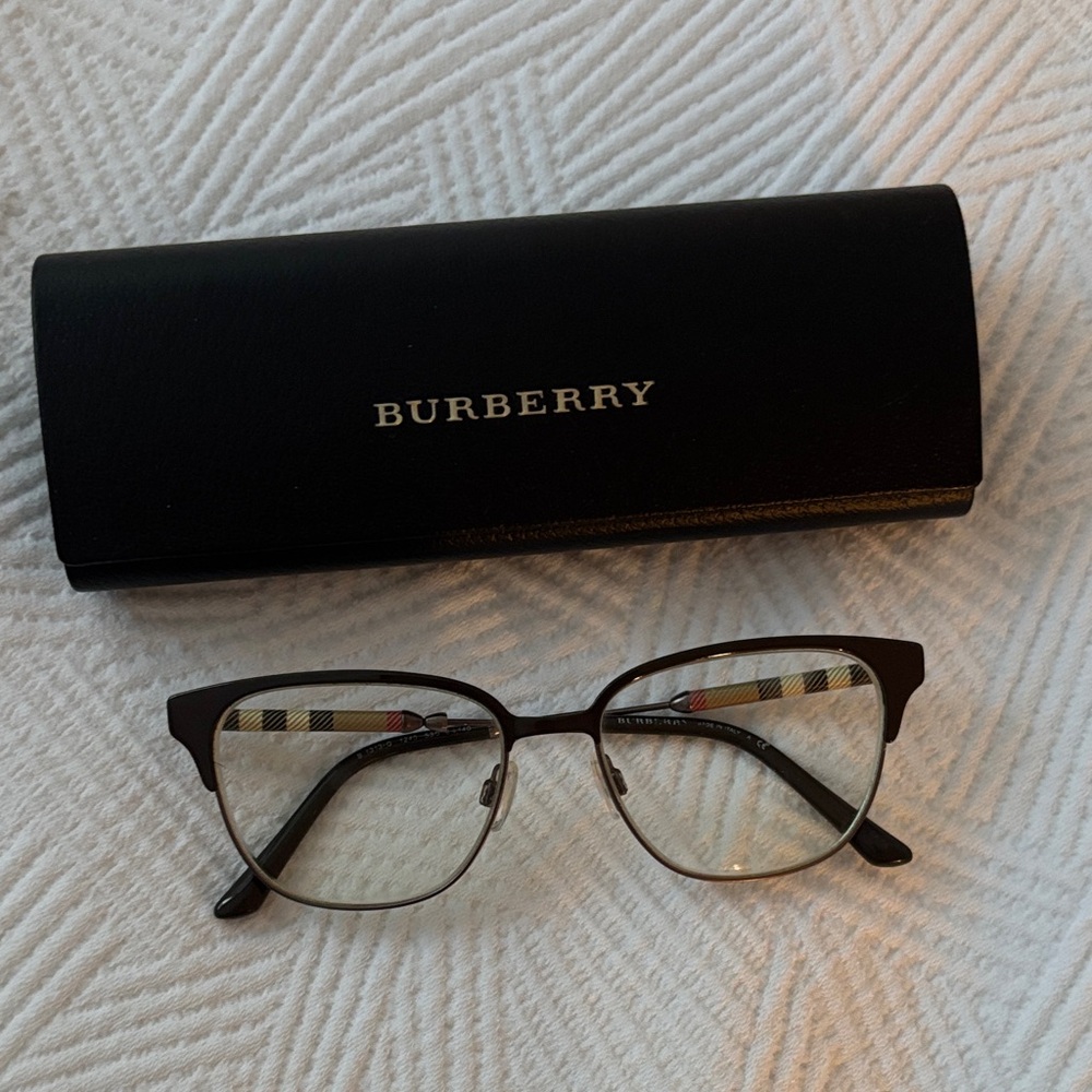 Burberry Women's Glasses with Signature Check Temples